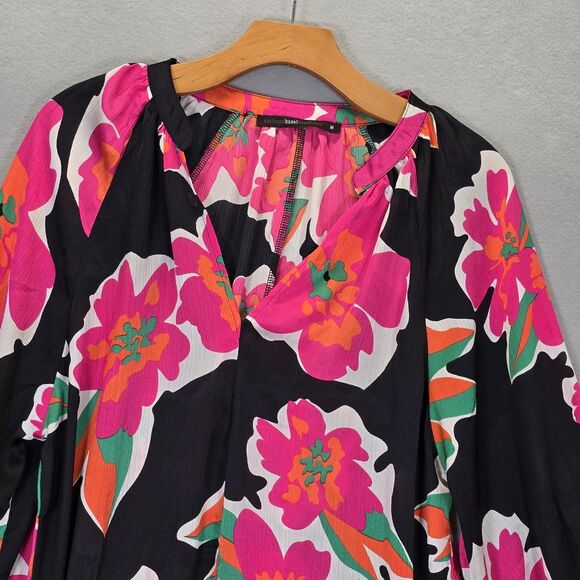 Anthropologie Azel Hazel Haze Blouse size M Floral Feminine - Picture 4 of 14